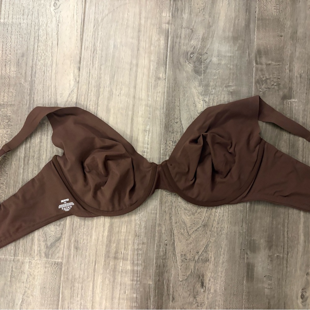 Skims Smoothing Intimates Unlined Full Coverage Bra in Cocoa Sz 44DD - Picture 5 of 6